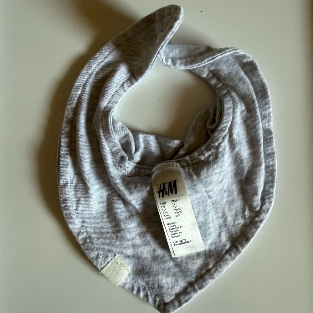 Boho Baby Bib Set Ocher & Gray Polka Dot Western style